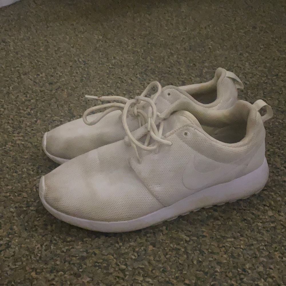 White Nike Running Shoes